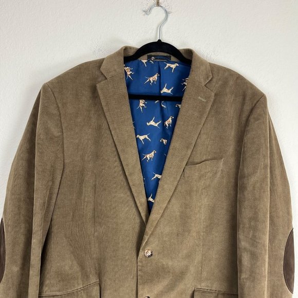 Lauren Ralph Lauren Corduroy Elbow Patch Blazer Size 46L - Picture 3 of 6